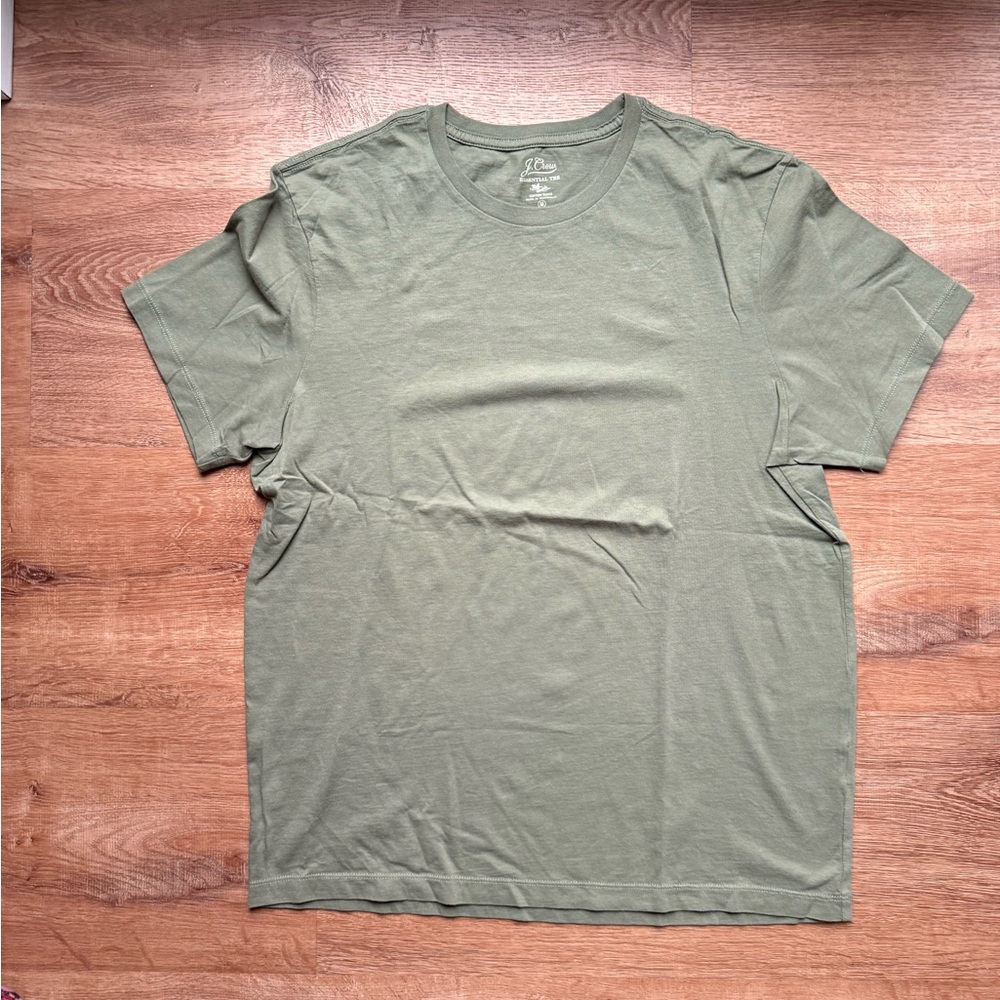 J. Crew essential Crewneck T-Shirt in Olive Green